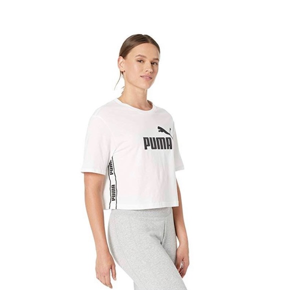 NWT NICE *PUMA* CROP TOP WITH LOGO - Picture 3 of 6